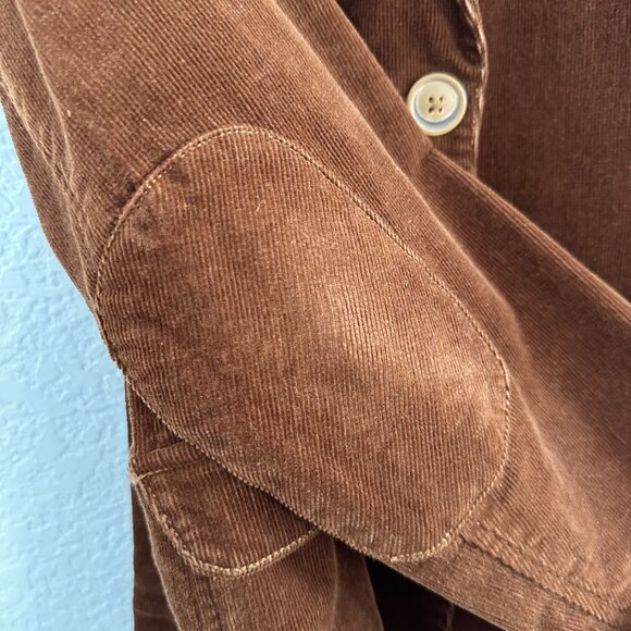 I Jeans by Buffalo Corduroy Blazer Tanya L Brown Elbow Patch Equestrian Academia - Picture 6 of 16